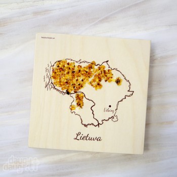 Vokelis su gintarais "LIETUVA"