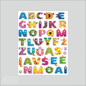 Lipdukai - abėcėlė "Monstriukai"