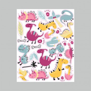 Lipdukai "Dinozaurai" -2 Lipdukai "Dinozaurai" -2