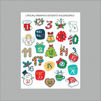Lipdukai "Advento kalendorius" Lipdukai "Advento kalendorius"