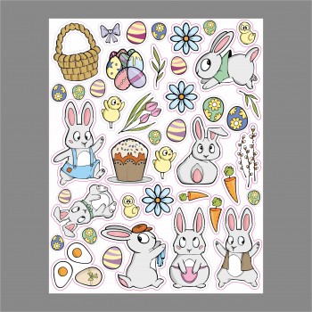 Lipdukai "Vėlykų zuikutis"