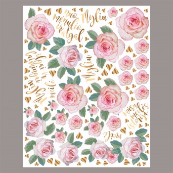 Lipdukai "Rožės ir myliu"