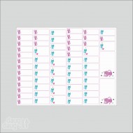 Vardiniai lipdukai "Katytė"