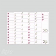 Vardiniai lipdukai "Lama"