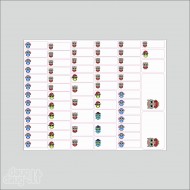 Vardiniai lipdukai "Mėlynos pelėdos"