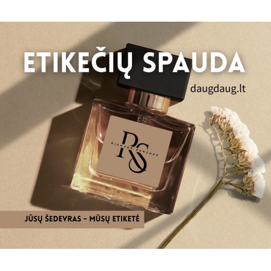 Etikečių ir lipdukų spauda, individualūs užsakymai