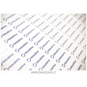 Skaidrūs Lipdukai su Individualia Spauda, TIK UŽKLAUSA