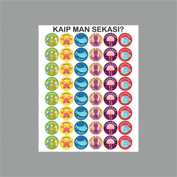 Pasiekimų Vertinimo lipdukai, spalvoti