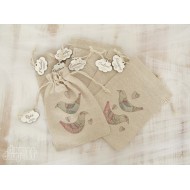 Maišeliai krikštynų simboliams "Paukščiai"