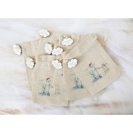 Maišeliai krikštynų simboliams "Angelai" M