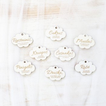 Medinė formelė maišeliams 