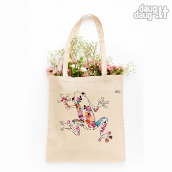 Medvilninis pirkinių krepšys "Varlė"