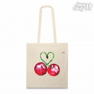 Medvilninis pirkinių krepšys "Vyšnios"