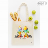 Medvilninis pirkinių krepšys su žuvimis, Pasivaikščiojimas