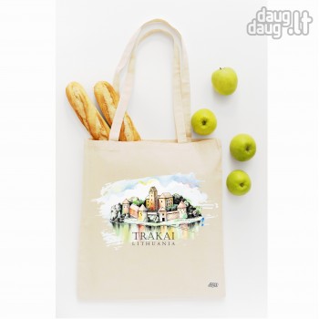 Medvilninis pirkinių krepšys, Trakai