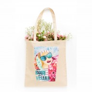 Pirkinių maišelis su autoriniu piešiniu, Bobų vasara, 100% medvilnė Pirkinių maišelis su autoriniu piešiniu, Bobų vasara, 100% medvilnė