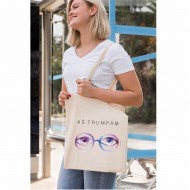 Medvilninis pirkinių maišelis su autoriniu piešiniu ir užrašu, Aš trumpam