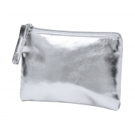 Blizgus PU odinė piniginė su užtrauktuku