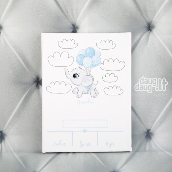 Metrikai ant drobės. Drambliukas M