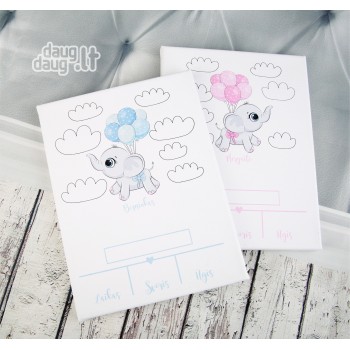 Metrikai ant drobės. Drambliukas M