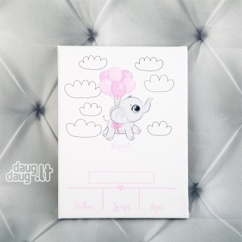 Metrikai ant drobės. Drambliukas R