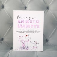 Drobė.Padėka Krikšto mamai.R