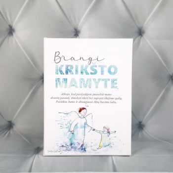 Drobė.Padėka Krikšto mamai.M Drobė.Padėka Krikšto mamai.M