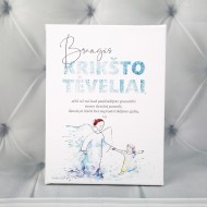 Drobė.Padėka Krikšto tėveliams. M