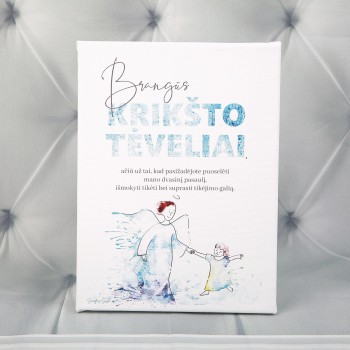 Drobė.Padėka Krikšto tėveliams. M Drobė.Padėka Krikšto tėveliams. M