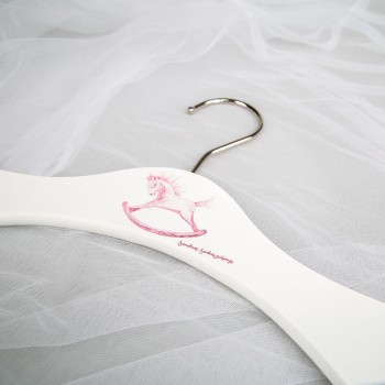 Vaikiška pakaba "Arkliukas" - rožinis