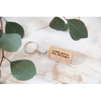 Raktų pakabukas "VISKĄ GALIU"