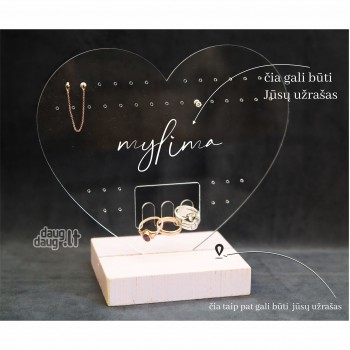 Auskarų stovelis "Širdis" Auskarų stovelis "Širdis"