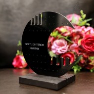 Auskarų stovelis "Mėnulis" Juodas