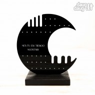 Auskarų stovelis "Mėnulis" Juodas