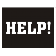 Lipdukai batams "HELP" 