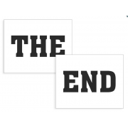 Lipdukai batams "The end" 