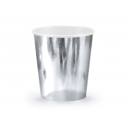 Vienkartinių puodelių rinkinys "Silver", 180ml (6vnt)