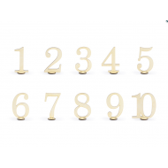 Pastatomas stalo numeris, 10.5cm, medinis