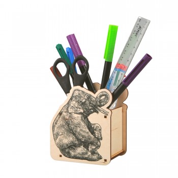 Pieštukinė "Sėdintis dramblys"