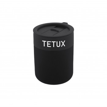 Kelioninis Keramikos Puodelis su užrašu, Tėtux, 300 ml.