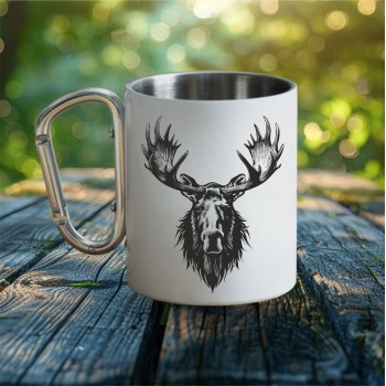 Metalinis puodelis su karabinu, Briedis