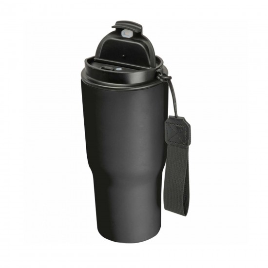 Metalinis termo puodelis su užrašu, Mylimam Seneliui, 550 ml, Juodas Metalinis termo puodelis su užrašu, Mylimam Seneliui, 550 ml, Juodas