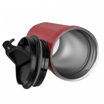 Metalinis termo puodelis su užrašu, Super Mama, 350 ml, raudonas Metalinis termo puodelis su užrašu, Super Mama, 350 ml, raudonas