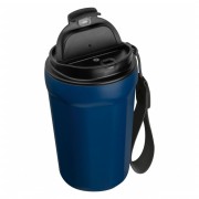 Metalinis termo puodelis su užrašu, Super Mokytojas, 350 ml, mėlynas