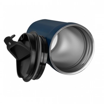 Metalinis termo puodelis su užrašu, Super Mokytojas, 350 ml, mėlynas