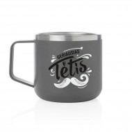 Metalinis puodelis su užrašu, Geriausias Tėtis, 350 ml.