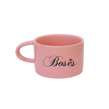 Espresso puodelis bosei su užrašu, Bosės, Rožinis