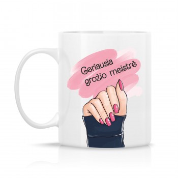 Puodelis "Geriausia grožio meistrė"