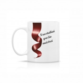 Puodelis "Nuostabiai meistrei", Red Puodelis "Nuostabiai meistrei", Red