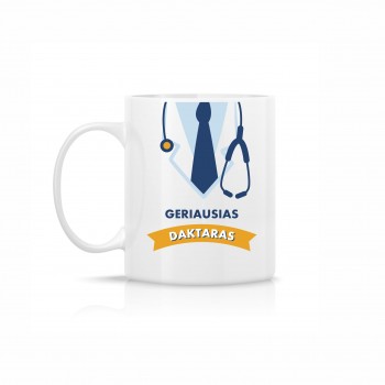 Puodelis "Geriausias daktaras" Puodelis "Geriausias daktaras"